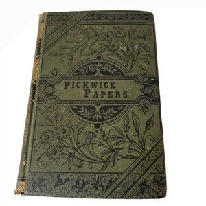 Pickwick Papers hardcover book by Charles Dickens 1885 Hurst & Co New York